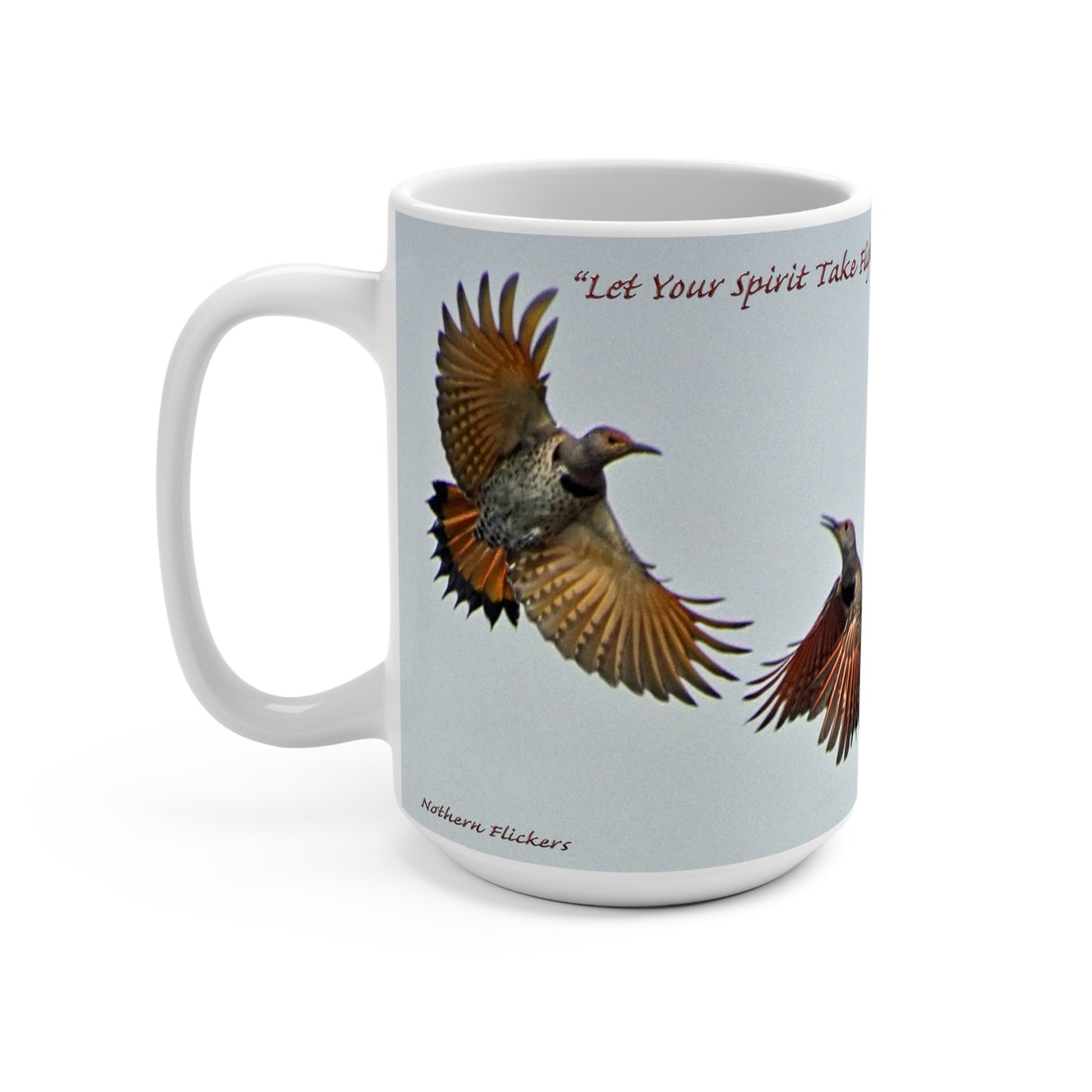 'Flickers - Join in the Dance' Artistic Mug -15oz (MC-00106-04-15-SP-WH)
