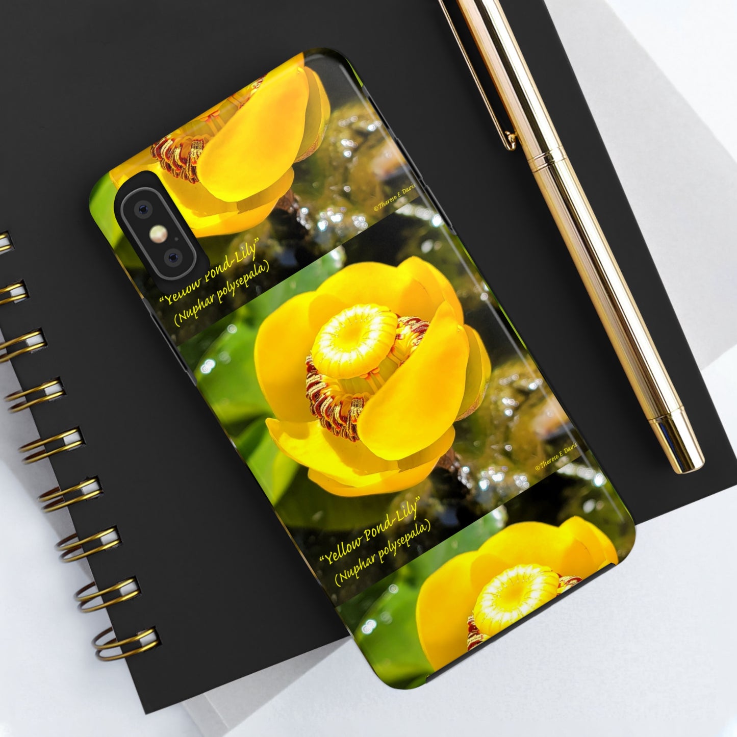 'Pond Lily Serenity' - Tough iPhone Cases (Models 7-15) (PT-00102-02-iP-SP-Bl)