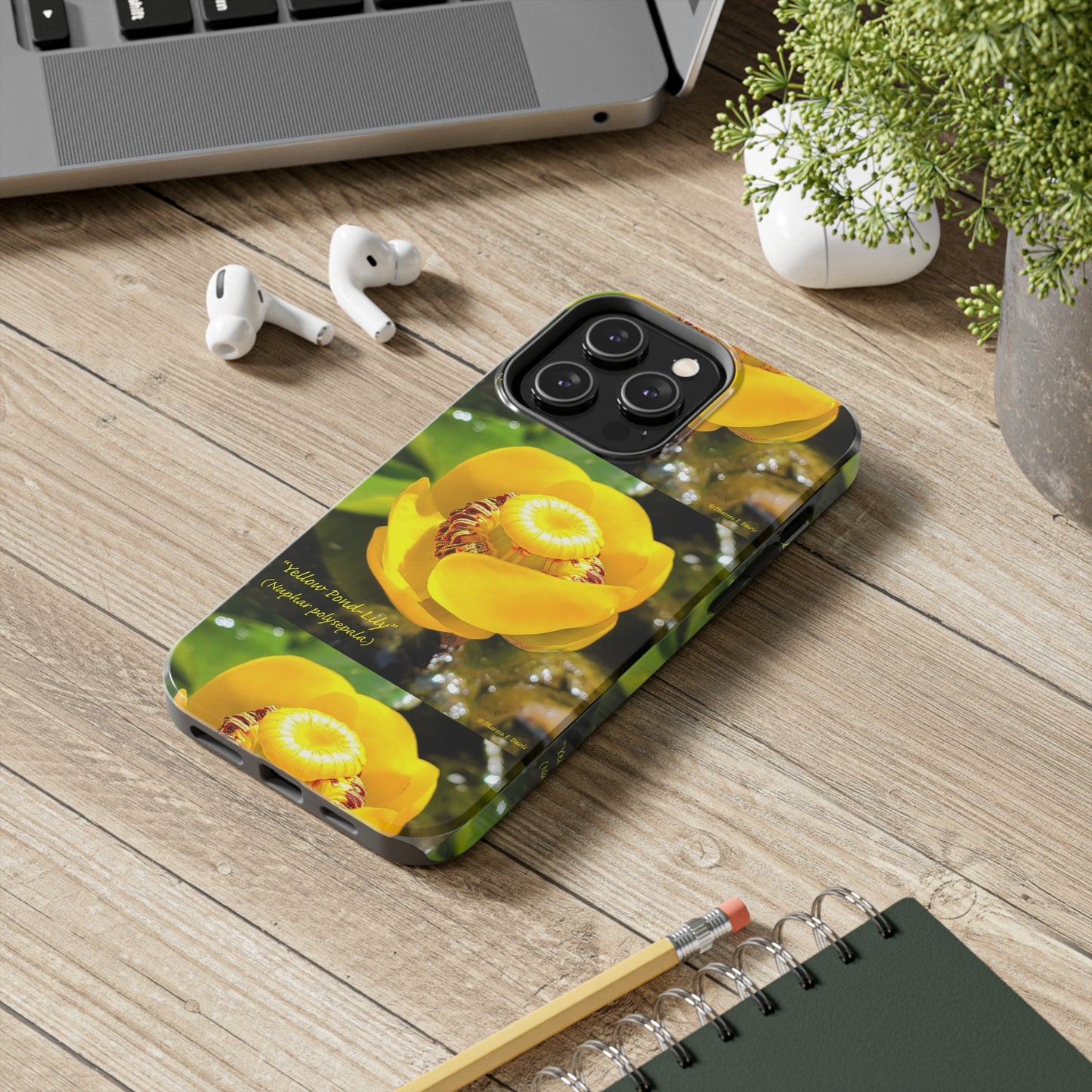 'Pond Lily Serenity' - Tough iPhone Cases (Models 7-15) (PT-00102-02-iP-SP-Bl)