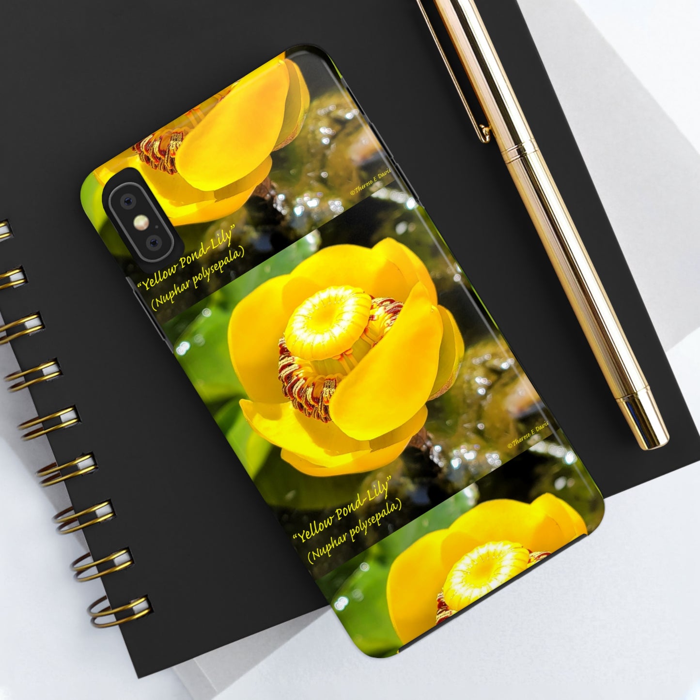 'Pond Lily Serenity' - Tough iPhone Cases (Models 7-15) (PT-00102-02-iP-SP-Bl)