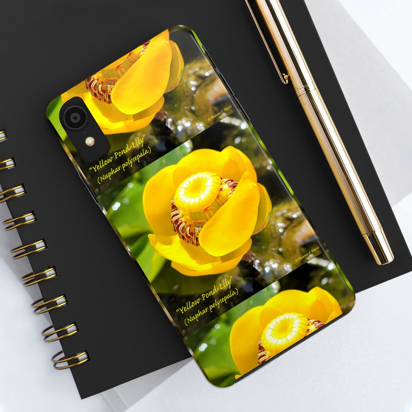 'Pond Lily Serenity' - Tough iPhone Cases (Models 7-15) (PT-00102-02-iP-SP-Bl)