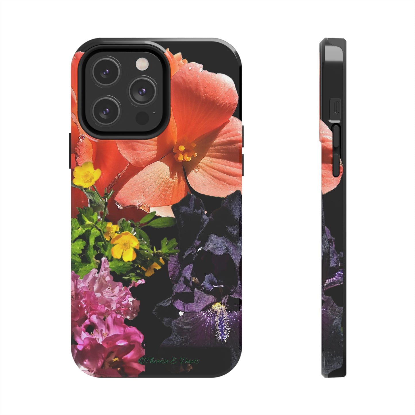 'Floral Armor' - Durable iPhone Cases (Models 13-15)