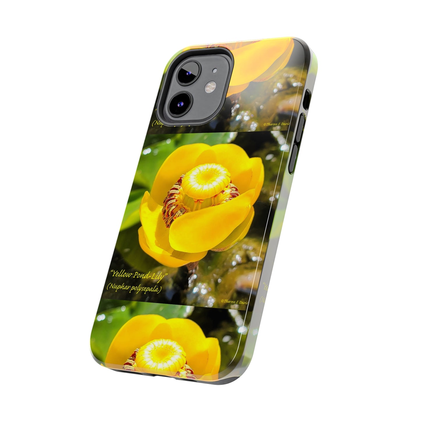 'Pond Lily Serenity' - Tough iPhone Cases (Models 7-15) (PT-00102-02-iP-SP-Bl)