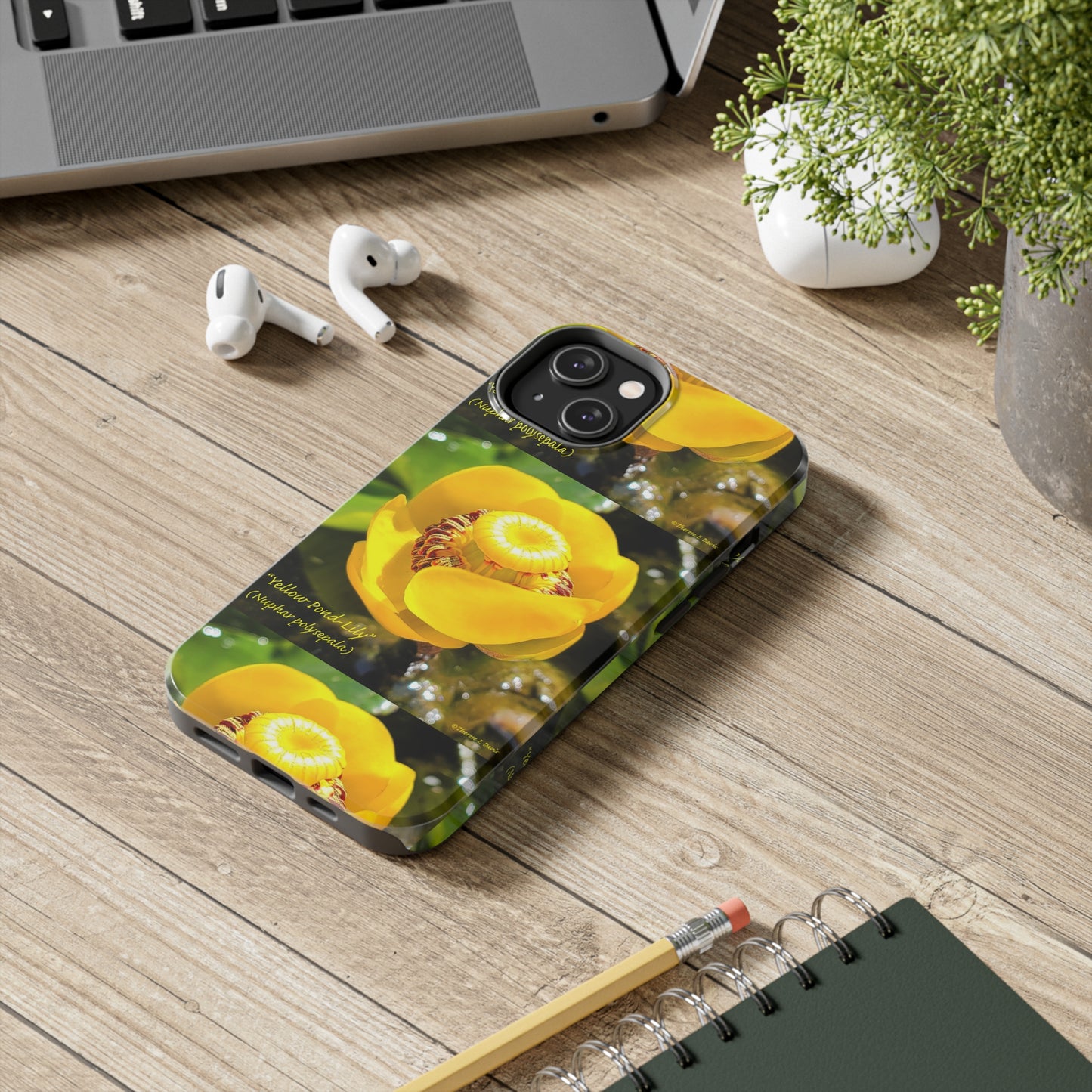 'Pond Lily Serenity' - Tough iPhone Cases (Models 7-15) (PT-00102-02-iP-SP-Bl)