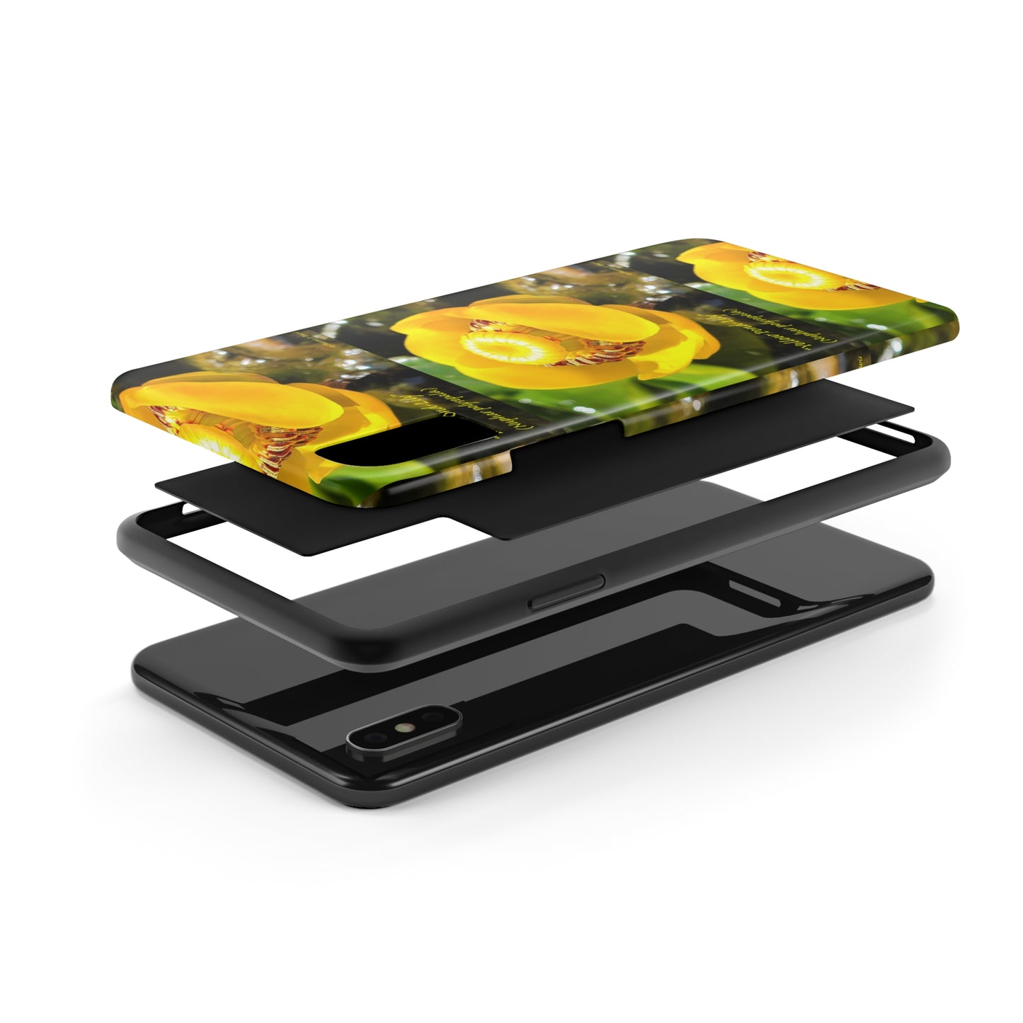'Pond Lily Serenity' - Tough iPhone Cases (Models 7-15) (PT-00102-02-iP-SP-Bl)