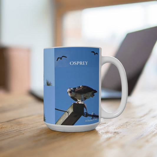 'Osprey - Photo Showcase' Artistic Mug - 15oz (MC-00140-01-15-SP-Wh)