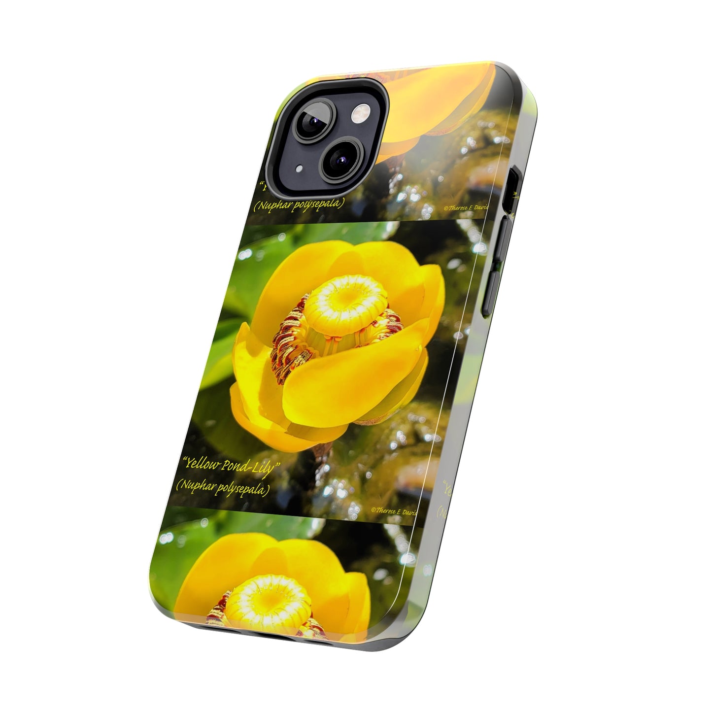 'Pond Lily Serenity' - Tough iPhone Cases (Models 7-15) (PT-00102-02-iP-SP-Bl)