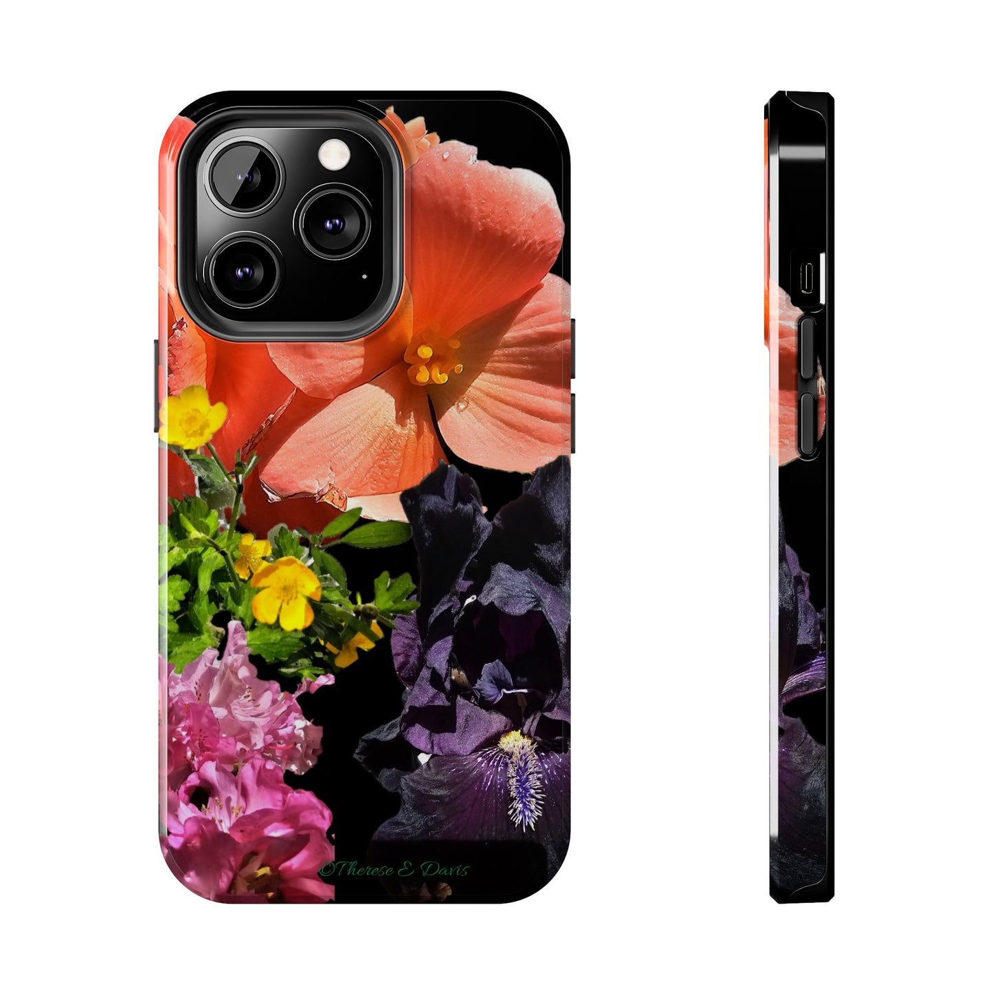 'Floral Armor' - Durable iPhone Cases (Models 13-15)