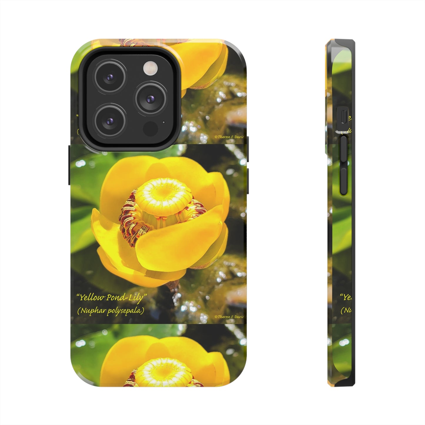 'Pond Lily Serenity' - Tough iPhone Cases (Models 7-15) (PT-00102-02-iP-SP-Bl)