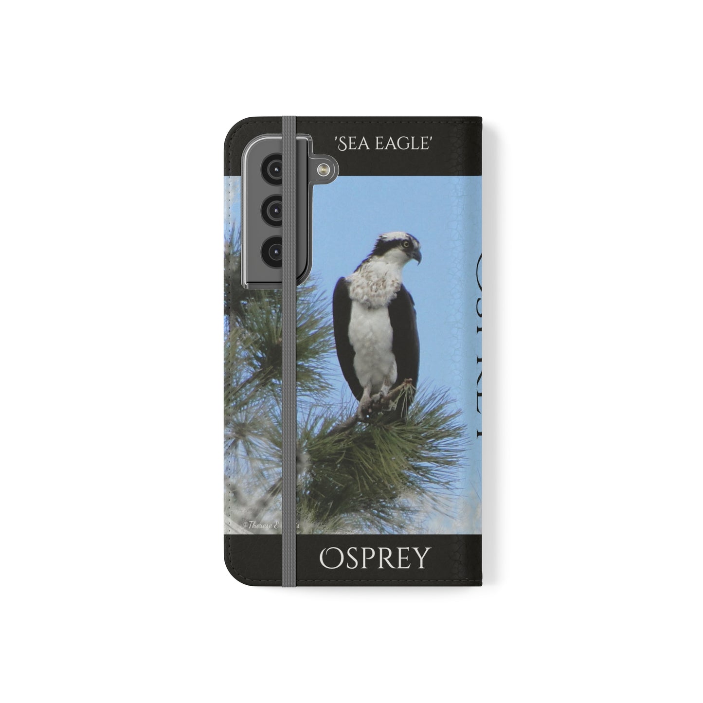 'Regal Osprey' Folio Phone Case - Samsung Galaxy S22 (PF-00104-01-SGS22-WO-Bl)