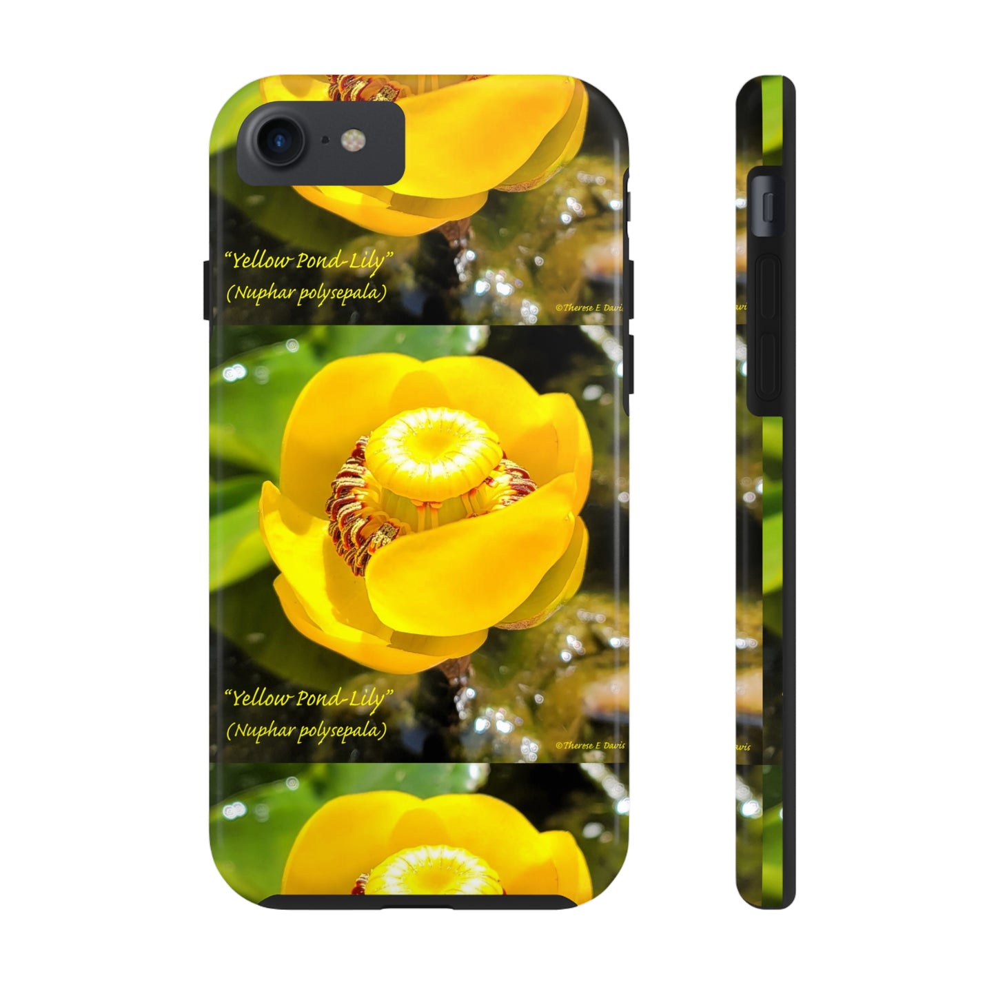 'Pond Lily Serenity' - Tough iPhone Cases (Models 7-15) (PT-00102-02-iP-SP-Bl)