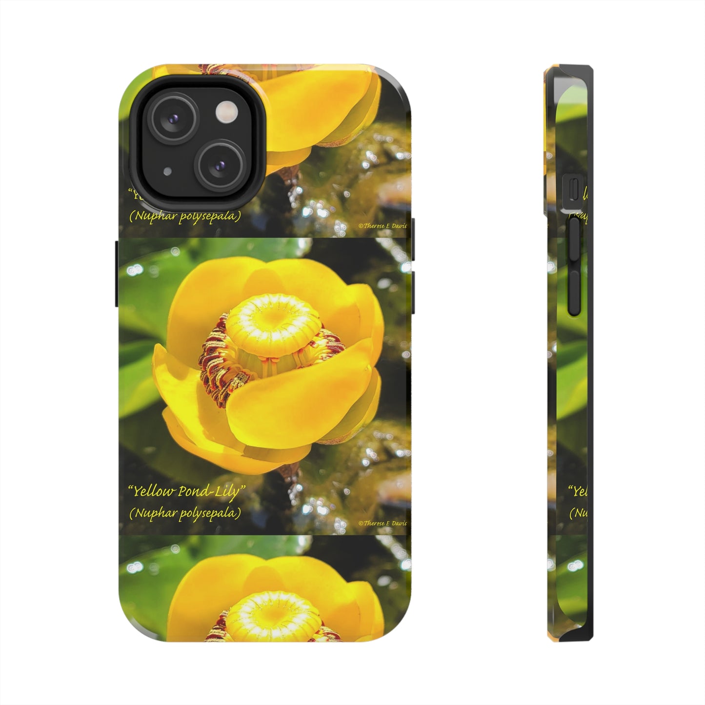 'Pond Lily Serenity' - Tough iPhone Cases (Models 7-15) (PT-00102-02-iP-SP-Bl)