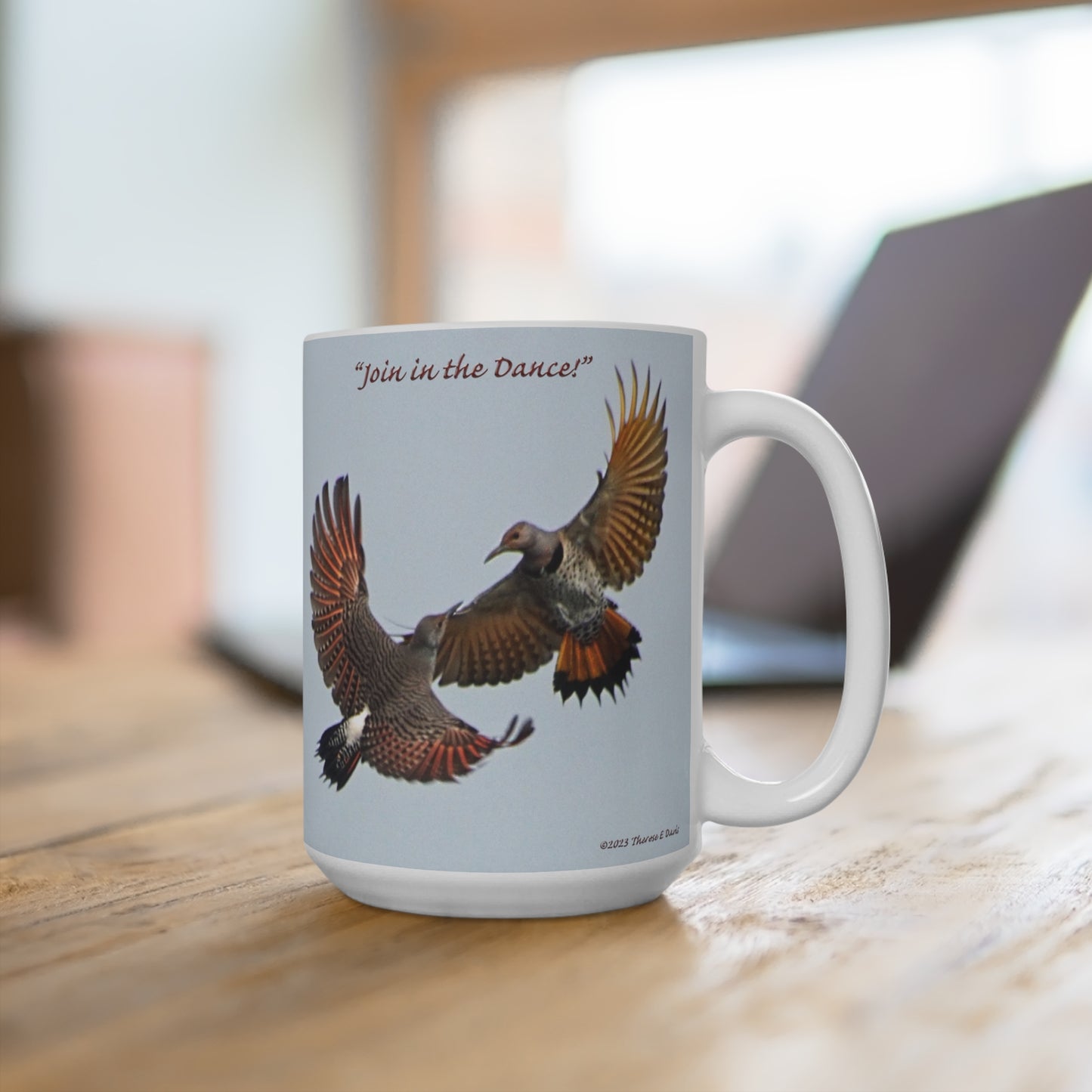 'Flickers - Join in the Dance' Artistic Mug -15oz (MC-00106-04-15-SP-WH)